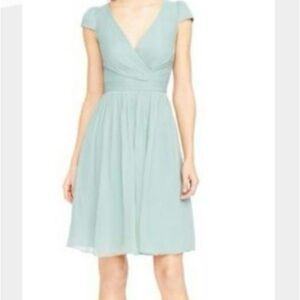 J. Crew Green A-Line Sundress Sweetheart Neckline 100% Silk